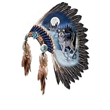 Replica Warrior Headdress With Wolf Art Wall Decor Collection: Sacred Presence