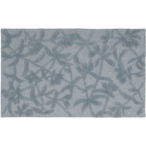 Nourison Trees Rug, 27 by 45, Light Blue