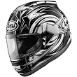 Arai Edwards Corsair V Street Motorcycle Helmet w/ Free B&F Heart Sticker Bundle - Black