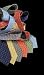 Silk Tie Mayan Writings in Navy