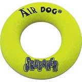 KONG Air Dog Squeaker Donut Dog Toy, Large, Yellow