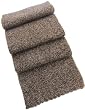 Handmade Baby Alpaca Natural Fiber Scarf - Brown and Black Granite Perfection (Extra Long/hand-crocheted Border)