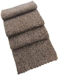 Handmade Baby Alpaca Natural Fiber Scarf - Brown and Black Granite Perfection...