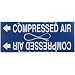 Brady 4034-G BradySnap-On 8" - 9-7/8" Outside Pipe Diameter B-915 Printed Plastic Sheet White On Blue Color Pipe Marker Legend "Compressed Air"