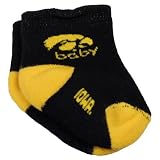 Iowa Hawkeyes Infant Black-Gold Team Logo Bootie Socks