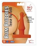 Adam & Eve Bum Buddies Tease My Tush, Beginner Silicone Anal Plug, Orange