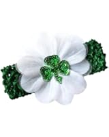 Funny Girl St. Patrick's Day Shamrock Baby Headband - Irish Pride Baby Headband