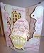 3-D Santoro Graphics Swing Card / Greeting Card - Baby Girl in a Bassinet