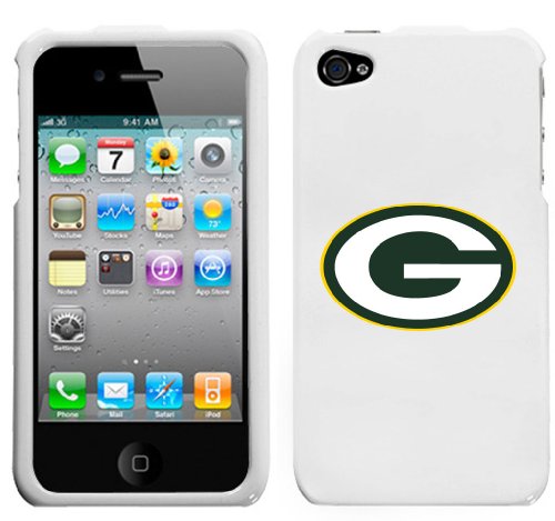 iPhone 4 Green Bay Packers White Snap on Superior Hard Cover