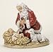 8.75" Joseph's Studio Kneeling Santa Claus with Baby Jesus Christmas Figure