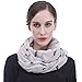 Lina & Lily Basset Hound Dogs Print Infinity Scarf (Beige)