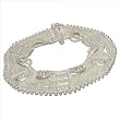 Gift for Women Sterling Silver Ankle Bracelet Pair 10.25 inches (sanklt 045)