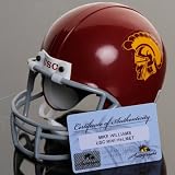 NCAA Riddell USC Trojans #1 Mike Williams Autographed Mini Helmet