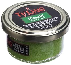 Ty Ling Wasabi Sushi Caviar, 2 Ounce Jars (Pack of 6)