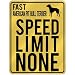 New  Fast American Pit Bull Terrier - Speed Limit None  Parking Sign Dog