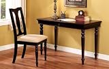 Inimitable One-Drawer WRITING DESK SET with a CHAIR on Cherry Finish