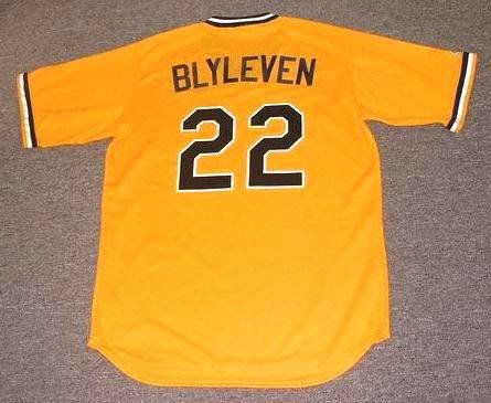 BERT BLYLEVEN Pittsburgh Pirates 1979 Majestic Cooperstown Throwback Away Baseball Jersey, 2XL