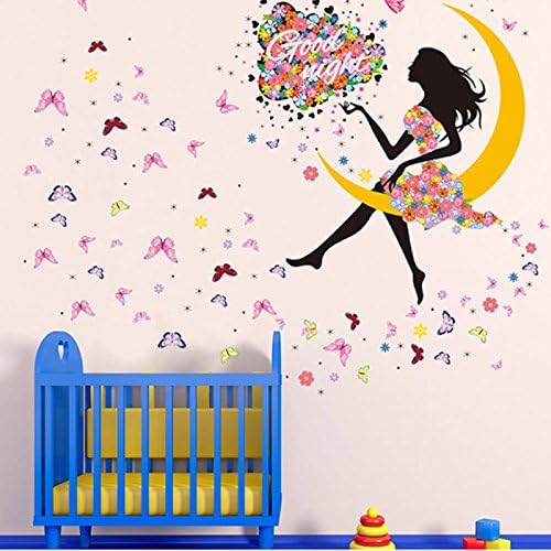 Yeager Princess Butterfly Dancing GirlWall Sticker Decor (princess girl 1)