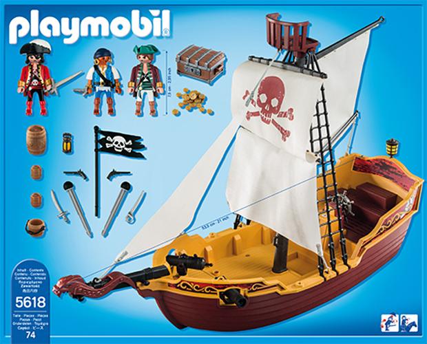 Playmobil Red Serpent Pirate Ship, Building Sets Amazon Canada