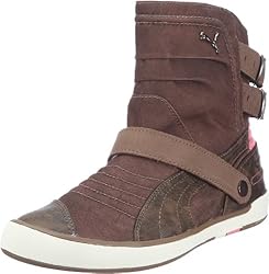 Puma Moto Diva Canvas Wn`s 304020, Damen Stiefel, Braun (shitake-shitake-tea rose 03), EU 37 (UK 4) (US 6.5)