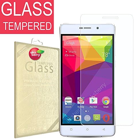 Blu Studio Energy 2 [ Tempered Glass ] Screen Protector, Aksberry(R) Premium Ballistic Glass, [ 0.2mm thickness ] Ultra Clear (Lifetime Warranty)