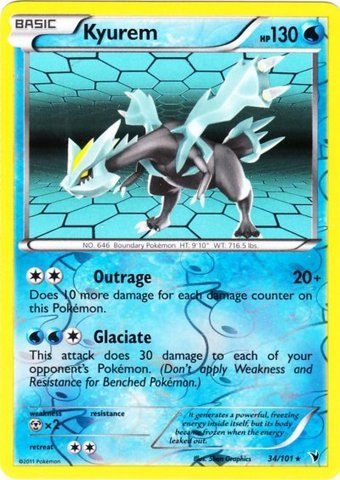 Pokemon - Kyurem (34) - BW - Noble Victories - Holo