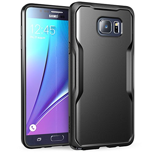 Samsung Galaxy Note 5 Case, SUPCASE Unicorn Beetle Series Premium Hybrid Protective Bumper Case for Galaxy Note 5 (2015 Release) (Black/Black)