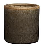 HomArt Mulberry Ceramic Cylinder Vase, Small, Brown