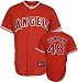 Torii Hunter Jersey: Adult 2010 Majestic Alternate Red Replica #48 Los Angeles Angels of Anaheim Jersey - Small