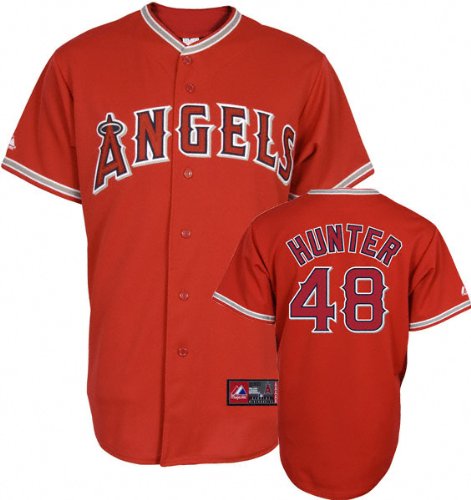 Torii Hunter Jerseys: Los Angeles Angels of Anaheim Adult Alternate Red #48