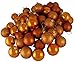 Vickerman Burnish Orange 4 Finish Ornament Set, Includes 32 Per Box, 3-Inch