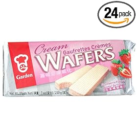 Garden Cream Wafers, Strawberry Flavor, 7-Ounce Pack (Pack of 24)