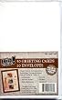 50 Blank Greeting Cards & Envelopes 4x5 ~White