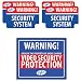 51lASL0H7cL. SL75  security warning stickers