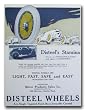 1923 Disteel Wheels Advertisement Poster Print