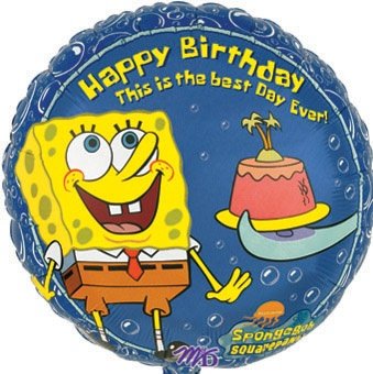 SpongeBob Birthday 18in Balloon