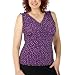 Merona® Women's Plus Smocked Dot Print Tank Top - Ebony/Purple 