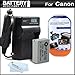 Battery And Charger Kit For Canon PowerShot SX40 HS, SX40HS, G1 X, G1X, SX50 HS, SX50HS, Powershot G15, Canon PowerShot G16 Digital Camera Includes Extended Replacement (1200Mah) NB-10L Battery + AC/DC Travel Charger + Screen Protectors + MicroFiber Cloth