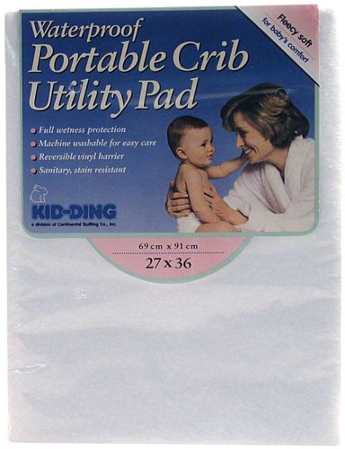 Waterproof Portable Crib Utility Pad 27 x 36