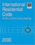 International Residential Code 2000 for One & Two Family Dwellings