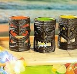 Funky Tribal TiKi Tealights Candle Holders Set of 3