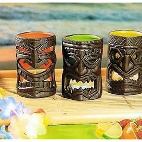 Funky Tribal TiKi Tealights Candle Holders Set of 3
