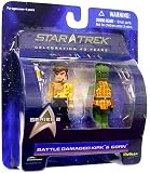  : Diamond Select Toys Star Trek The Original Series Mini Mates Series 2 Battle Damaged Kirk & Gorn