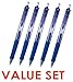 Uni-ball Signo RT Rubber Grip & Click Retractable Ultra Micro Point Gel Pens -0.38mm-blue Ink-value Set of 5