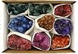 Box Set of Genuine Amethyst Crystal Druzes. Dyed Multiple Colors. Comes as a Box Set.