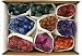 Box Set of Genuine Amethyst Crystal Druzes. Dyed Multiple Colors. Comes as a Box Set.