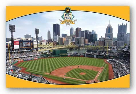(22x34) Pittsburgh Pirates PNC Park Sports Poster Print