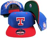 Texas Rangers Blue/Red Two Tone Plastic Snapback Adjustable Snap Back Hat / Cap