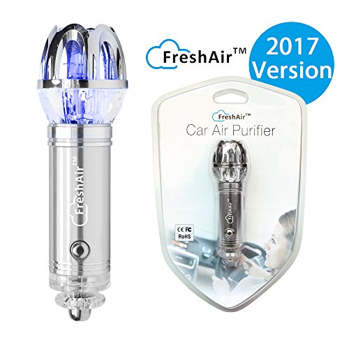 Car Air Purifier, Ionizer, Car Air Freshener, Air Cleaner | Removes Pollen, Smoke, Smell and Bad Odors - Mini/Compact size ideal for Automobile or RV