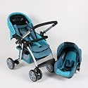 Drive & Walk combi system ALU, blue